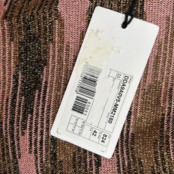 Missoni Pink and Gold Sleeveless Knit Dress Size IT 42/USA 6 - Picture 9 of 9